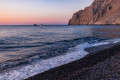 The Black Beach of Kamari in Santorini