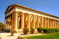 The Temple of Hephaestus in Thissio, in the center of Athens