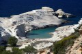 Sarakiniko amazing white rock formations, Milos island