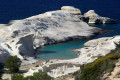 Lunar landscape in the Sarakiniko beach of Milos