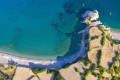 Aerial view of the beach of Paleopoli in Kythira