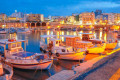 Fishing boats docked in the old port of Heraklion