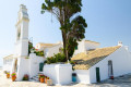 Church on the small island of Pontikonisi