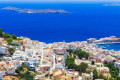 Panoramic view of Hermoupolis, the capital of both Syros and the Cycladic islands
