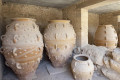 Crocks and clay pots found in the Minoan palace of Knossos