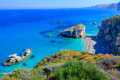 Panoramic view of the wonderful Kaladi beach in Kythira