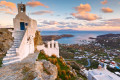 Panoramic view of Serifos from the top of the castle