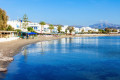 The beach and village of Agios Georgios in Naxos