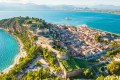 Panoramic view of Nafplion from the top of Palamidi fortress