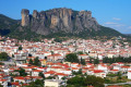 Panoramic view of the town of Kalambaka in Thessaly