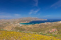 Panoramic view of the Mykonian landscape near Ano Mera