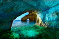 The famous Blue caves of the island of Zakynthos