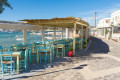 Tavern by the water in the village of Pollonia in Milos