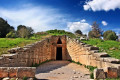 The entrance to the Tomb of King Agamemnon in Mycenae