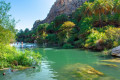 The Cretan Kourtaliotis river near the gorge of the same name
