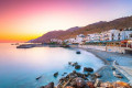 Sunrise on Chora Sfakion, a stunning village on South Crete