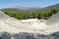 View from the top of the stands in the Theater of Epidaurus