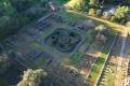 Aerial view of the archeological site of ancient Olympia