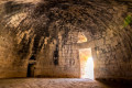 Inside the Tomb of Agamemnon in Mycenae