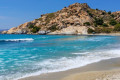 The beach of Mikri Viglia in Naxos is favored by water sports enthusiasts
