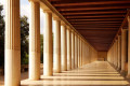 Columns in Stoa of Attalos in Thissio, Athens