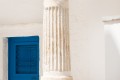 Traditional Greek ionian pillar of a house, Sifnos island