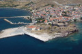 The port of Sigri village on the West coast of Lesvos