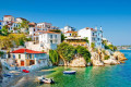 Beautiful view of Chora in Skiathos