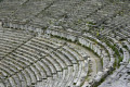 Stone seats in the ancient theater of Epidaurus