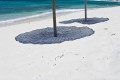 Sunshades on the beach, Naxos island