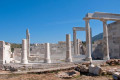 The ruins of the Temple of Demeter in Naxos