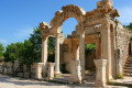 The temple of Hadrian in Ephesus, Turkey sightseeing
