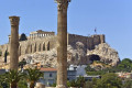 View of the Acropolis from the Temple of Olympian Zeus (columns)