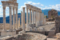 Temple dedicated to the Roman Emperor Trajan in Pergamon