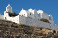 Church at the top of the hill near Chora, Folegandros