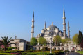 Imposing view of the Blue Mosque of Istanbul