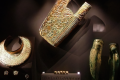 The gold Gorytos, a quiver and bow case with accompanying armor
