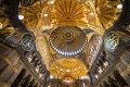 Interior view of Hagia Sophia in Istanbul, Turkey