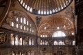 Interior view of Hagia Sophia in Istanbul, Turkey