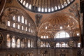 The interior view of Hagia Sophia