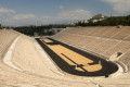 The Panathenaic Stadium or Kallimarmaro, hosted the first modern Olympic games in 1896