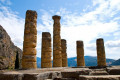 Ruins of the Temple fo Apollo in Delphi