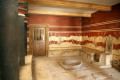 The Throne Hall in the Palace of Knossos served as the private quarters of King Minoas himself