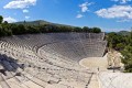 The ancient Greek theater of Epidaurus, Peloponnese