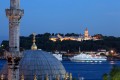 View of Topkapi palace by night in Istanbul, Turkey