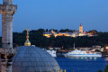 The Topkapi Palace wonderfully illuminated at night