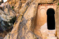 Christian churches carved in rock in Cappadocia