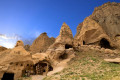 Cave houses in Goreme in Cappadocia