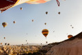 A hot air balloon ride is one of the most romantrc activities one can undertake in Cappadocia