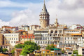 Galata Tower was built as a watchtower at the highest point of the Walls of Galata